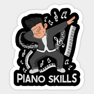 Grand Piano Player Kids Pianist Gift Music Piano Sticker